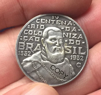 1932 Бразилия 2000 Рейс монети КОПИЕ