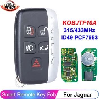 315 Mhz 433 Mhz KOBJTF10A 5 Бутона за Дистанционно Смарт-Ключодържател за Jaguar XF XJ XKR XE F-Type 2013 2014 2015 2016 2017 2018 2019 2020