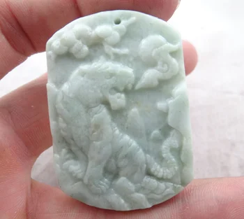 51*36высокая цена натурален китайски Ляньтянь камък ръчно изработени статуя на тигър амулет висулка колие Производство на Бижута