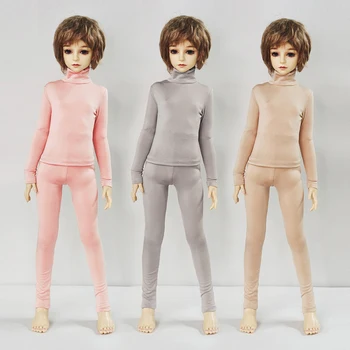 BJD стоп-моушън дрехи рокля за момичета е подходяща до 30 см 1/6 BJD SD 13 Blyth куклен Шал Прашка Пола с Цветен модел тениска, Дънки За Момичета Подарък