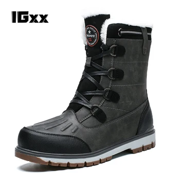 IGxx/Зимни изолирана обувки; мъжки зимни улични обувки; топли обувки с висок берцем; улични зимни обувки; зимни обувки; обувки Future Air