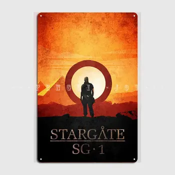 Stargate Sg1 Плакат Метални Табели Рисувани Стенни Бар Пещера Персонализирани Стикери Тенекиен Знак На Плакат