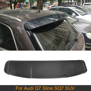 Въглеродни Влакна Задното Стъкло на превозното средство Спойлер Броня за Audi Q7 Sline SQ7 Suv 4 Врати 2016 2017 2018 Заден Багажник за Зареждане на Устните Крило, заден Спойлер, FRP
