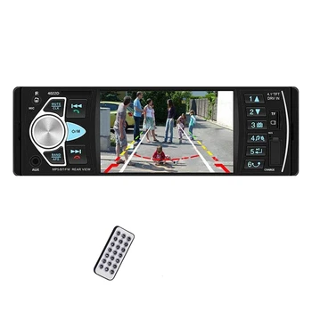 Един Din Стерео радио 4,1-Инчов екран Система за помощ при паркиране В тире Bluetooth USB/SD/FM MP5 Плейър