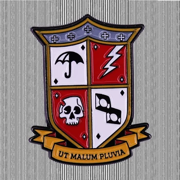Емблемата на Академия Амбреллы, эмалевая жени, метална брошка, значка с логото на училищна униформа, герб, обзалагам се, вие ще го харесат. ...