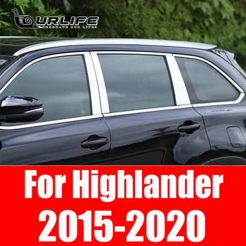 За Toyota Highlander Kluger От Неръждаема стомана дограма Колата Страничната Стойка Тампон 2015 2016 2017 2018 2019 2020 Аксесоари 6 бр