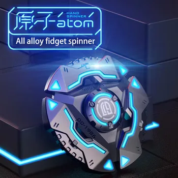 Забавен Многофункционален Atom Fingertip Top Fidget Spinner Играчки За Възрастни, Анти-Стрес Метален Ръчно Фабрика Играчка За Деца Коледни Подаръци
