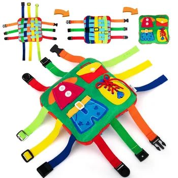 Играчки-възглавници с катарама teytoy за деца от 1-3 години, Сензорни Играчки за активна почивка и пътуване, за Развитие на малък мотор при деца