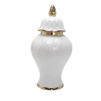 Класическа керамична ваза пъпка опарника порцелан опарника опарника джинджифил за декор живееща стая