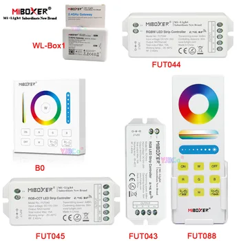 Контролер led лента Miboxer RGB / RGBW/ RGB + CCT за прекъсване на синхронизация осветление, Тъчпад B0 2,4 G на дистанционното управление milight, а приложение за управление на 2,4 G Портал