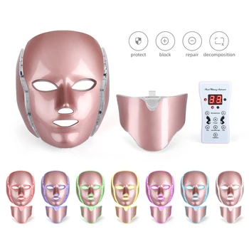 Лицето led светлина терапия маска за фототерапия с врата подмладяване на кожата и избелване на led маска за красота на кожата машини активизиране на спа у дома