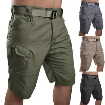 Мъжки Класически Тактически Панталони, Модернизирани Водоустойчив Бързо Съхнещи Къси Панталони С Много Джобове, Външни Ловни, Риболовни, Военни Панталони-Cargo