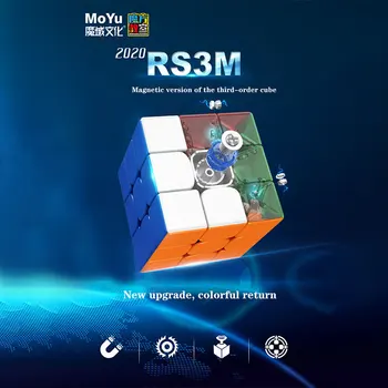 Нов Moyu RS3M 2020 Магнитен 3x3x3 Магистралата Магически Куб RS3M Пъзел Куб Унгарски Куб 3x3 Магически Куб