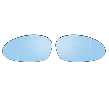 От страна на водача Синьо Крило Врати Огледало Огледало за обратно виждане Стъкло с Подгряване За по-BMW 1 серия 3 E81 E82 E87 E46 E90 E92 Z4 E85