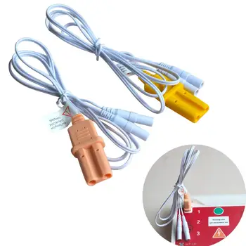 Преносим кабел XFT с защелкивающимся електрод Подводящий Проводник се Свързва с тренажером XFT AED и тренировочными пластырями AED, учебни принадлежности за оказване на първа помощ
